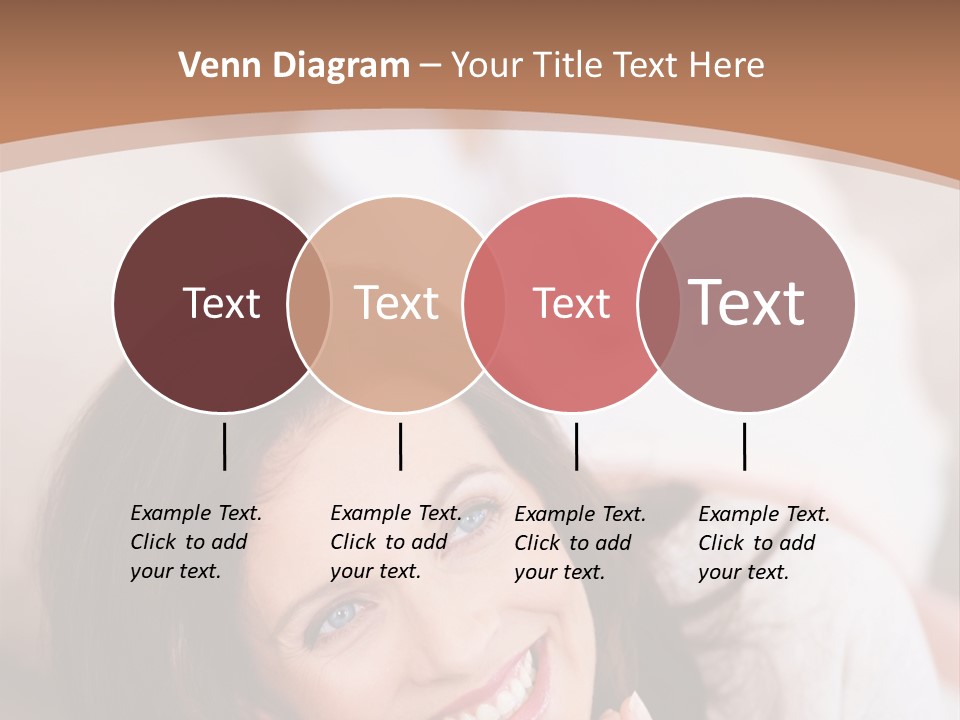 A Woman Laying On A Couch With A Smile On Her Face PowerPoint Template