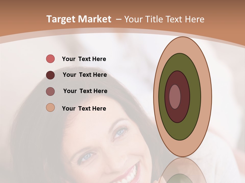 A Woman Laying On A Couch With A Smile On Her Face PowerPoint Template