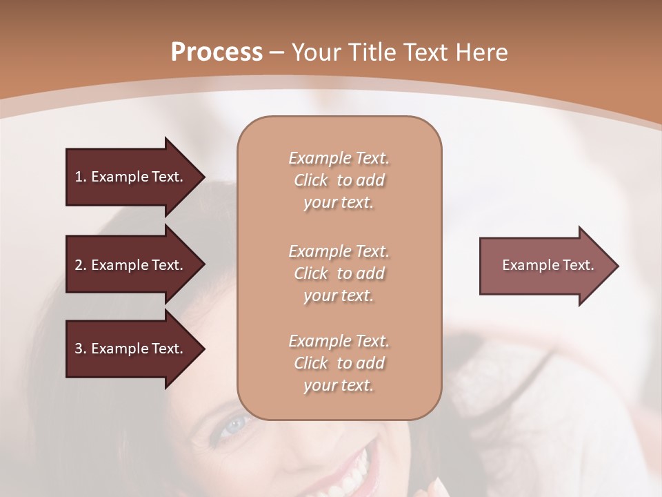 A Woman Laying On A Couch With A Smile On Her Face PowerPoint Template