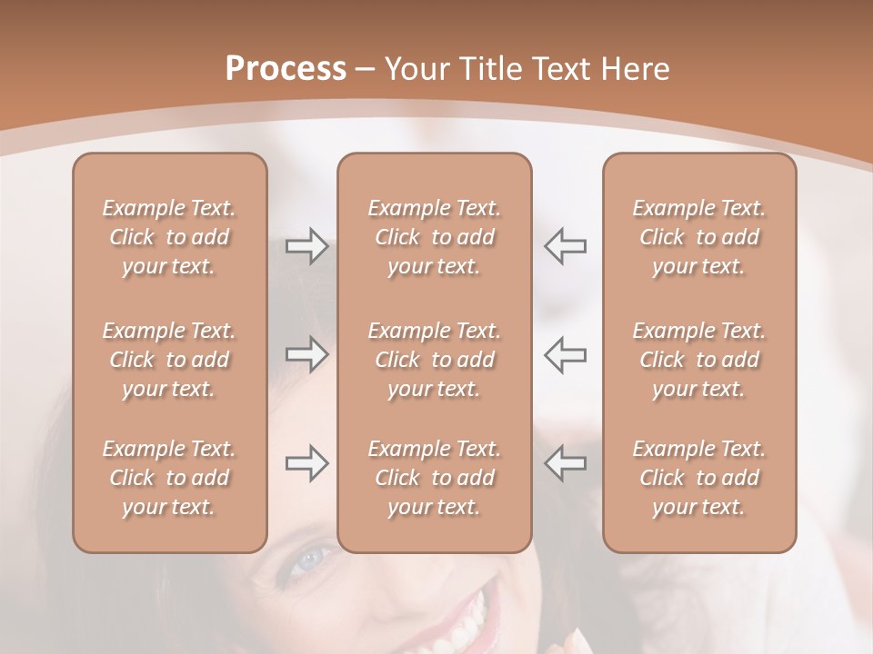 A Woman Laying On A Couch With A Smile On Her Face PowerPoint Template