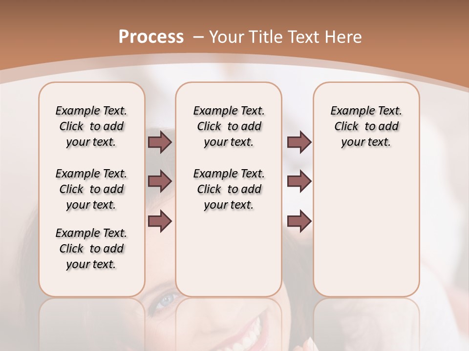 A Woman Laying On A Couch With A Smile On Her Face PowerPoint Template