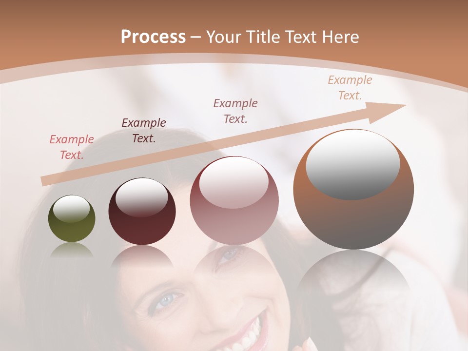 A Woman Laying On A Couch With A Smile On Her Face PowerPoint Template