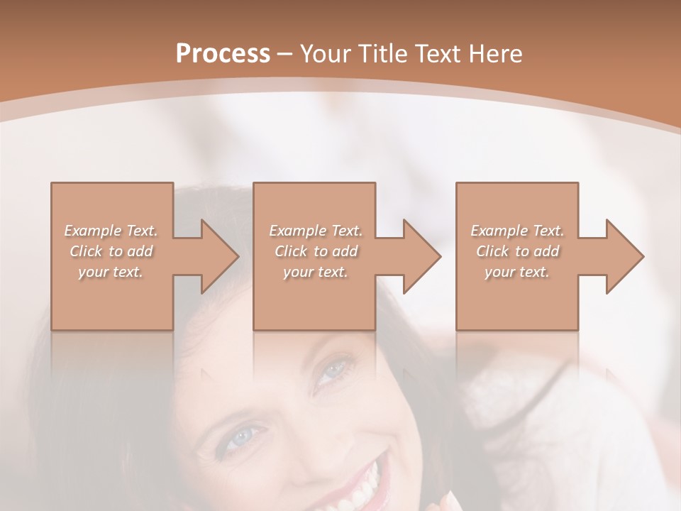 A Woman Laying On A Couch With A Smile On Her Face PowerPoint Template
