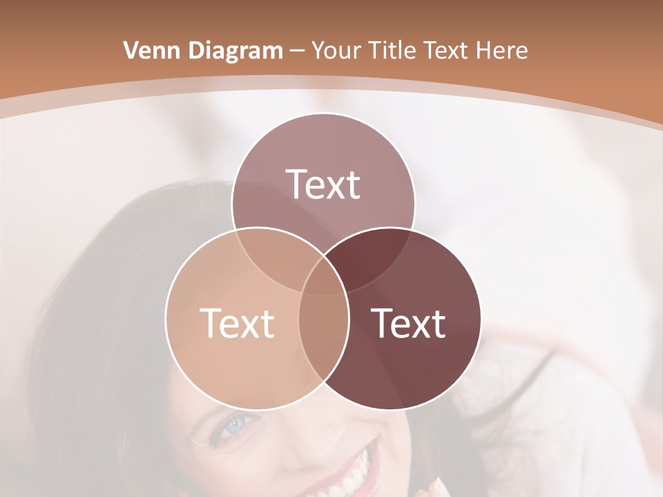 A Woman Laying On A Couch With A Smile On Her Face PowerPoint Template
