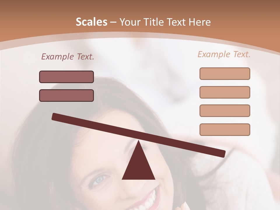 A Woman Laying On A Couch With A Smile On Her Face PowerPoint Template