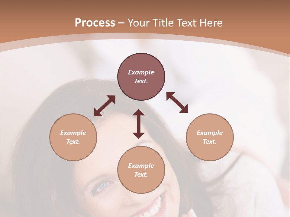 A Woman Laying On A Couch With A Smile On Her Face PowerPoint Template