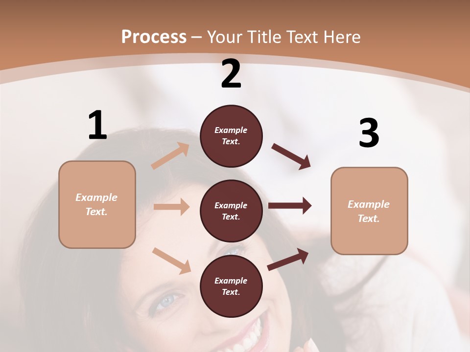 A Woman Laying On A Couch With A Smile On Her Face PowerPoint Template
