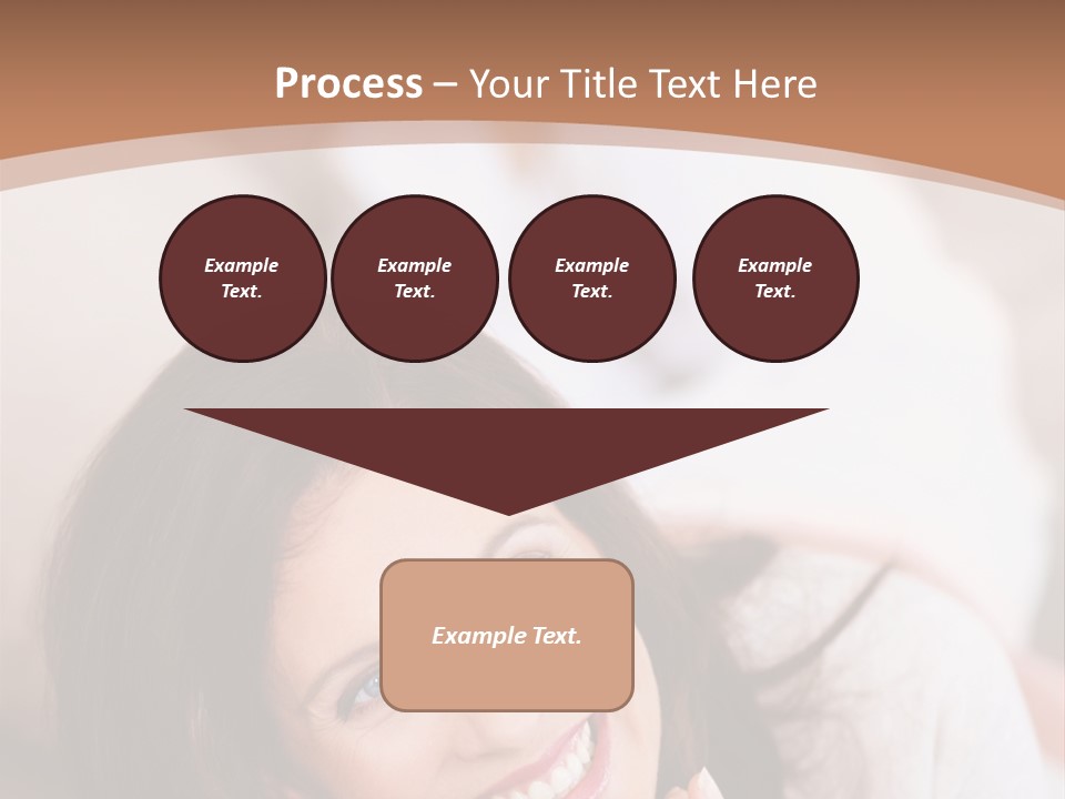 A Woman Laying On A Couch With A Smile On Her Face PowerPoint Template