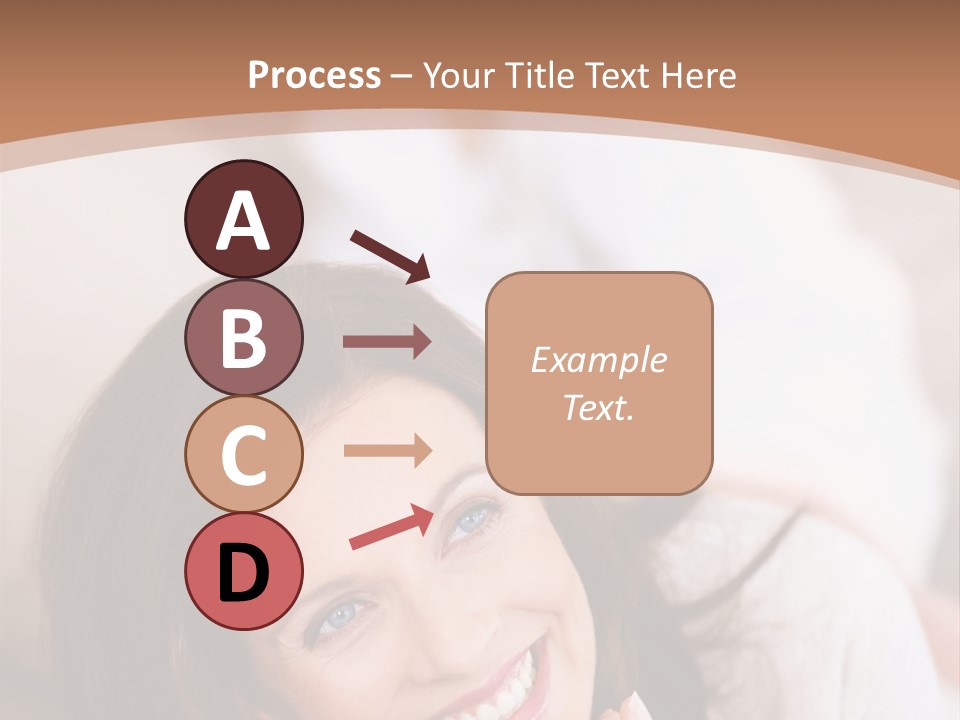 A Woman Laying On A Couch With A Smile On Her Face PowerPoint Template