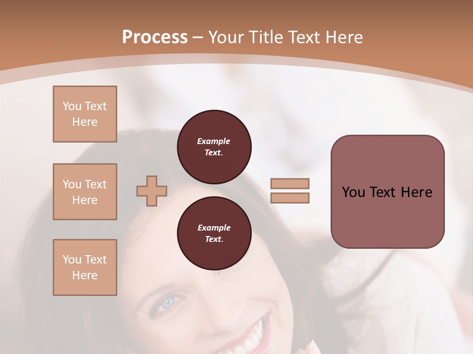 A Woman Laying On A Couch With A Smile On Her Face PowerPoint Template