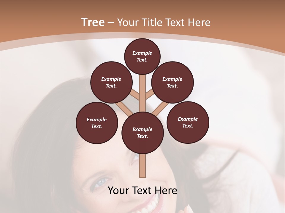 A Woman Laying On A Couch With A Smile On Her Face PowerPoint Template