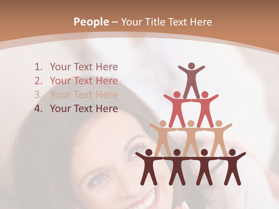 A Woman Laying On A Couch With A Smile On Her Face PowerPoint Template