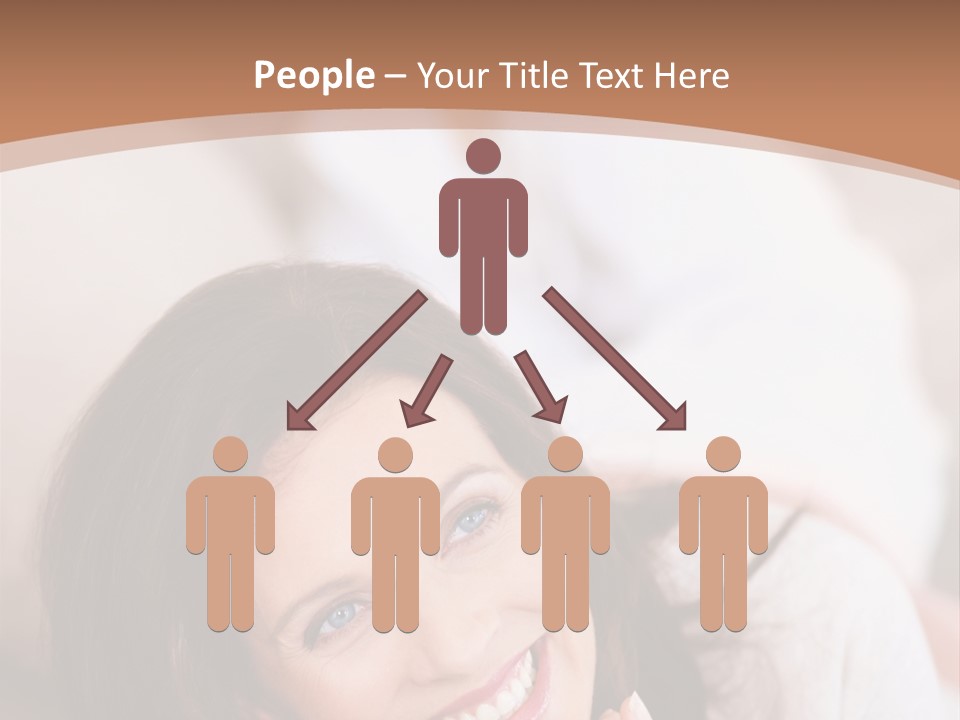 A Woman Laying On A Couch With A Smile On Her Face PowerPoint Template