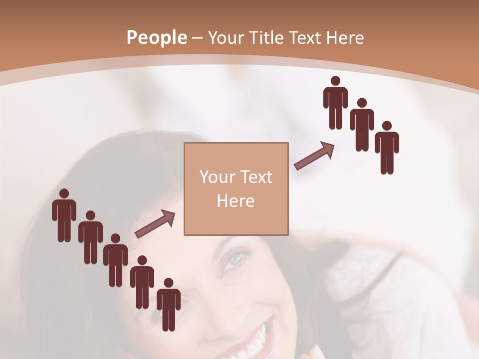 A Woman Laying On A Couch With A Smile On Her Face PowerPoint Template