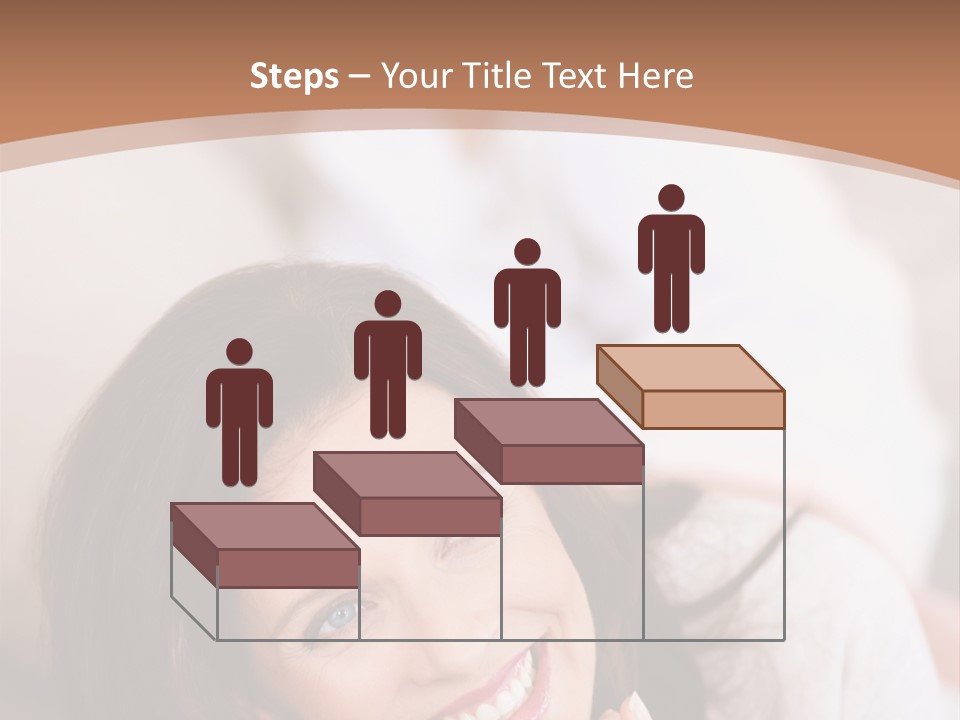A Woman Laying On A Couch With A Smile On Her Face PowerPoint Template