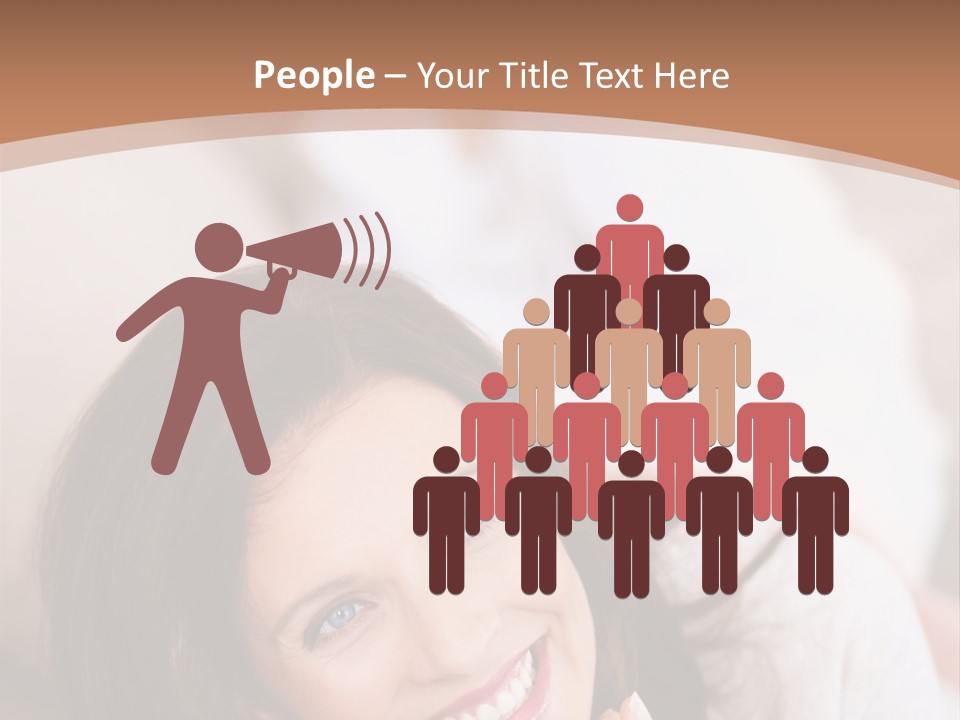 A Woman Laying On A Couch With A Smile On Her Face PowerPoint Template