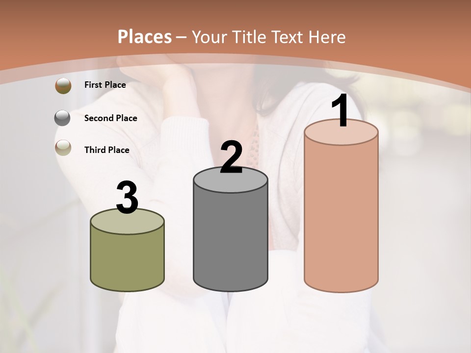 A Woman Sitting On The Ground With Her Hand On Her Chin PowerPoint Template