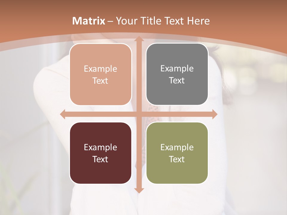 A Woman Sitting On The Ground With Her Hand On Her Chin PowerPoint Template