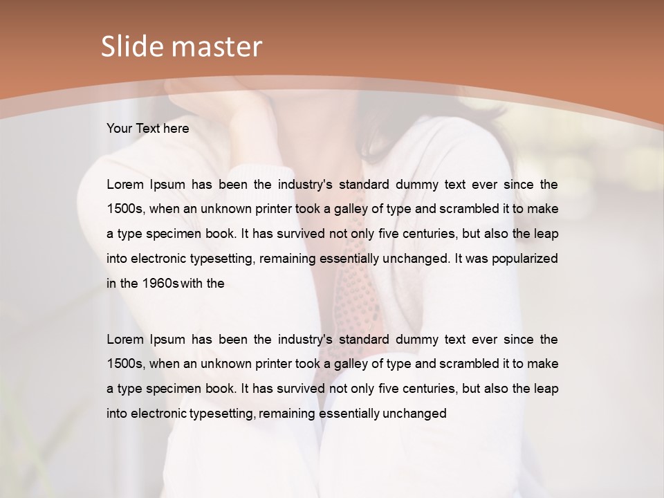 A Woman Sitting On The Ground With Her Hand On Her Chin PowerPoint Template