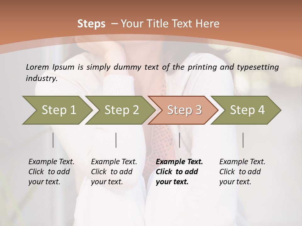 A Woman Sitting On The Ground With Her Hand On Her Chin PowerPoint Template