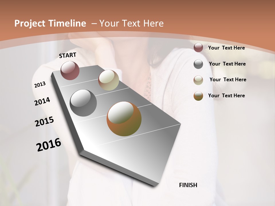 A Woman Sitting On The Ground With Her Hand On Her Chin PowerPoint Template