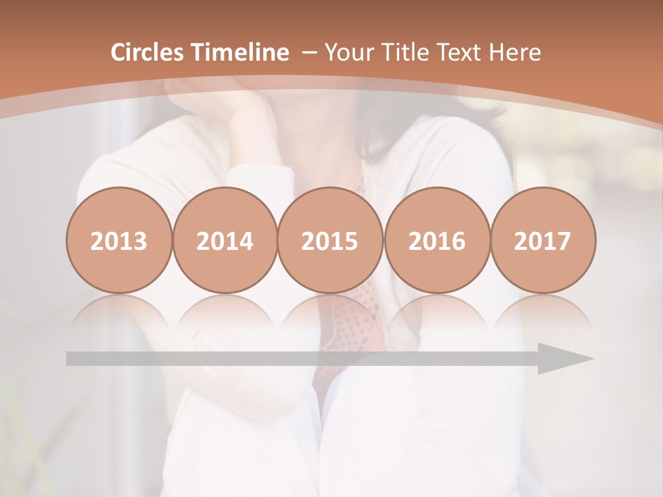 A Woman Sitting On The Ground With Her Hand On Her Chin PowerPoint Template