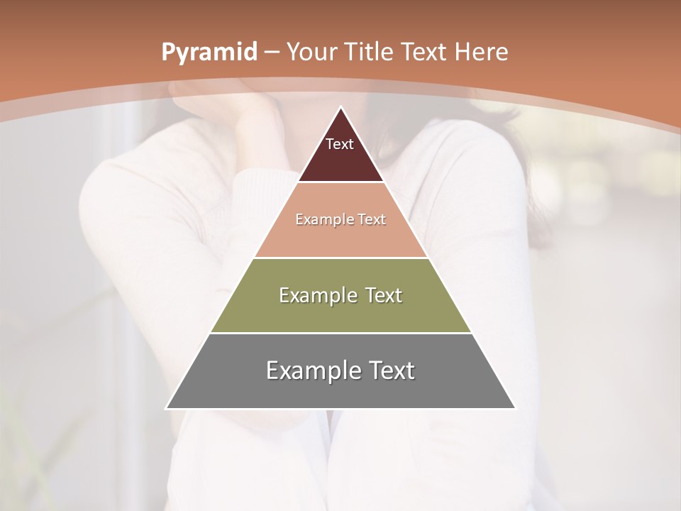 A Woman Sitting On The Ground With Her Hand On Her Chin PowerPoint Template