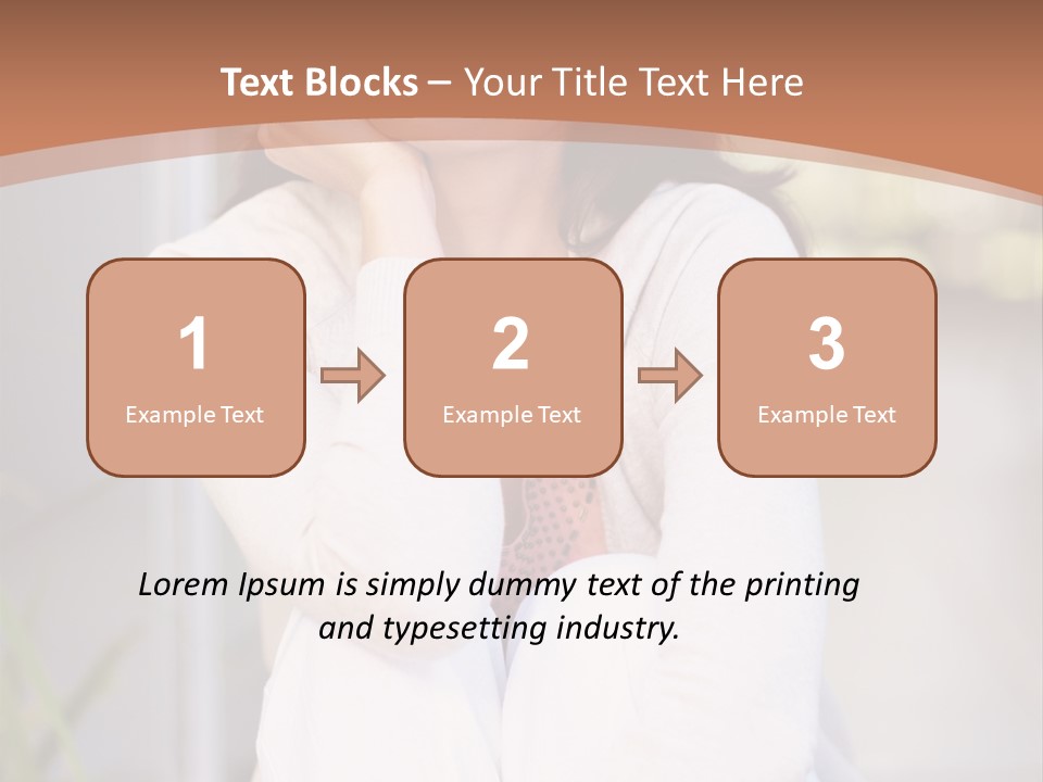 A Woman Sitting On The Ground With Her Hand On Her Chin PowerPoint Template
