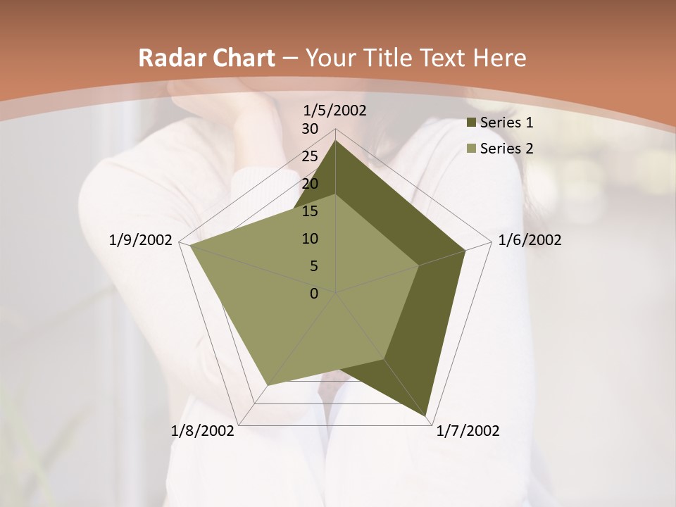 A Woman Sitting On The Ground With Her Hand On Her Chin PowerPoint Template