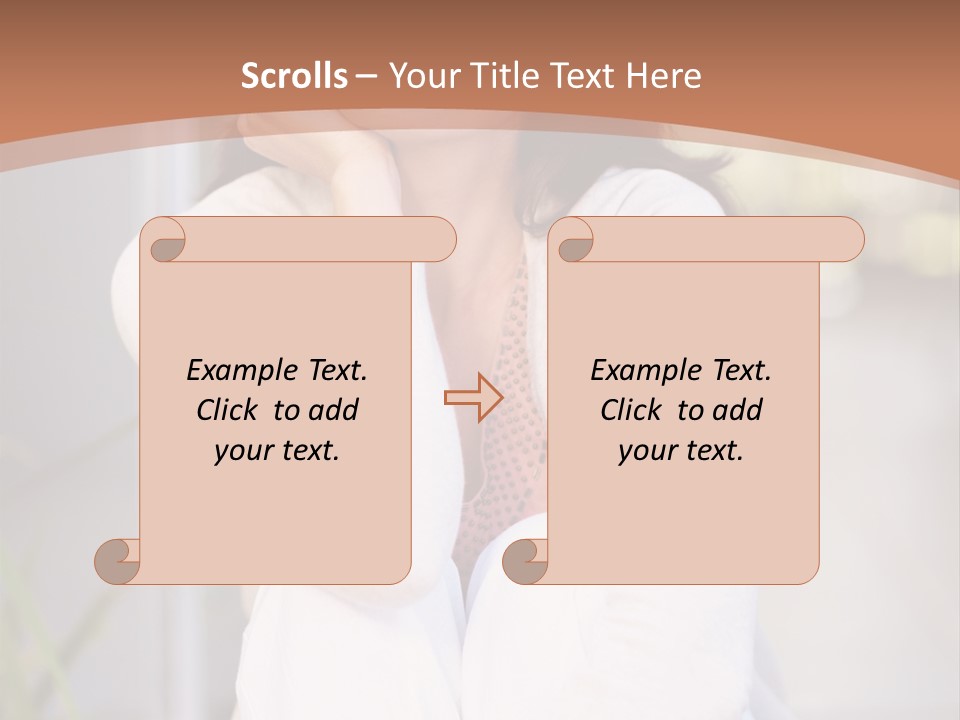 A Woman Sitting On The Ground With Her Hand On Her Chin PowerPoint Template