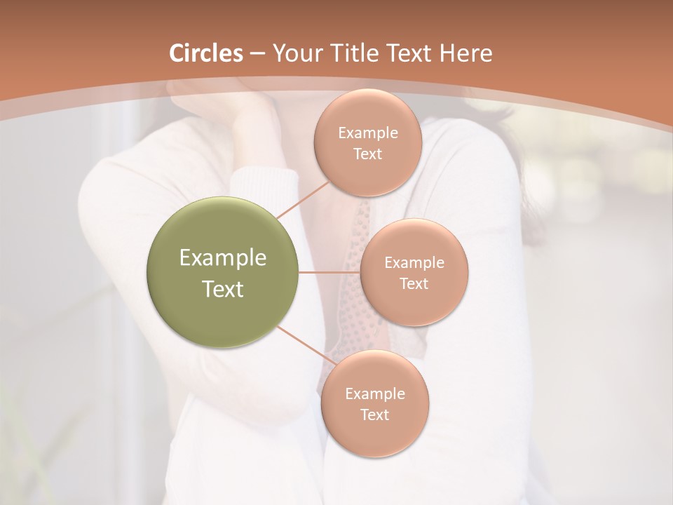 A Woman Sitting On The Ground With Her Hand On Her Chin PowerPoint Template