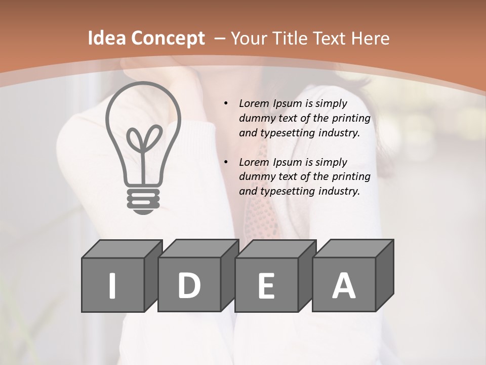 A Woman Sitting On The Ground With Her Hand On Her Chin PowerPoint Template