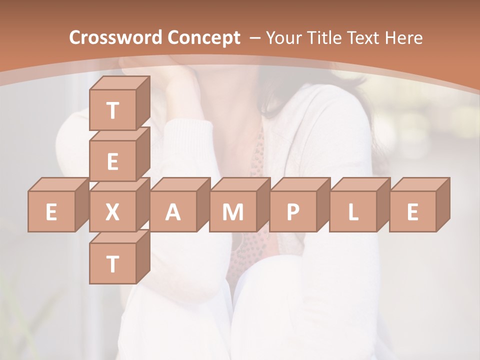 A Woman Sitting On The Ground With Her Hand On Her Chin PowerPoint Template