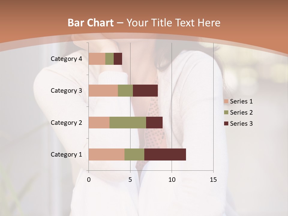 A Woman Sitting On The Ground With Her Hand On Her Chin PowerPoint Template
