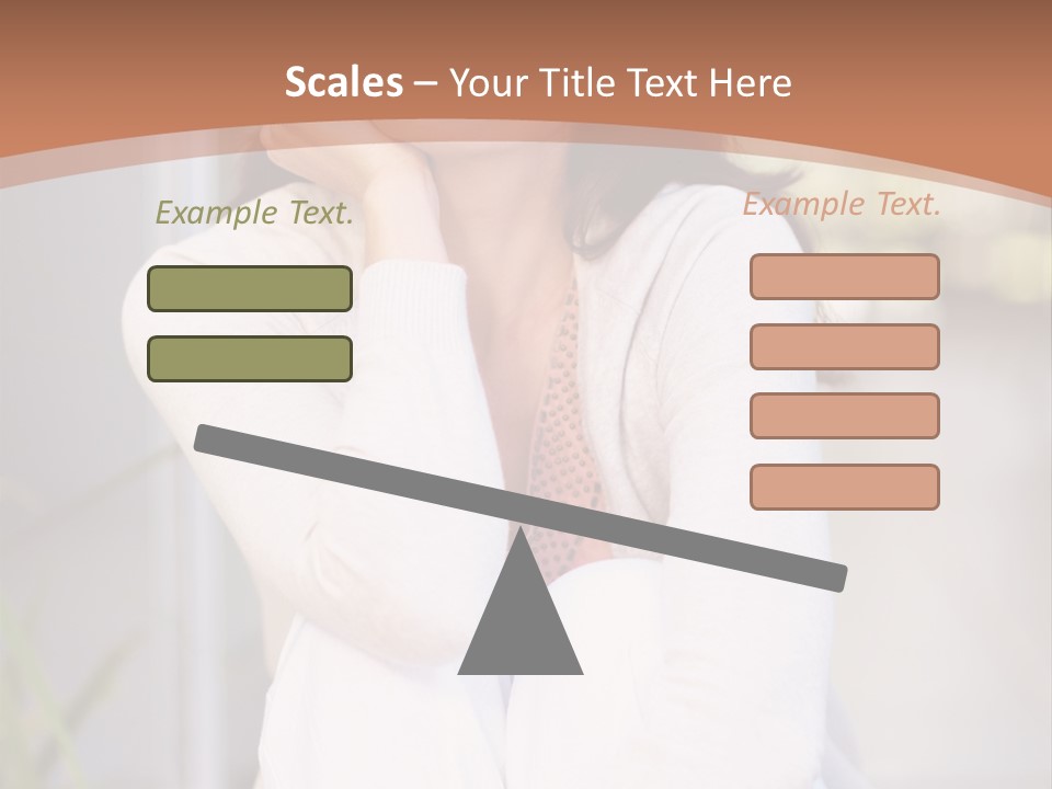 A Woman Sitting On The Ground With Her Hand On Her Chin PowerPoint Template