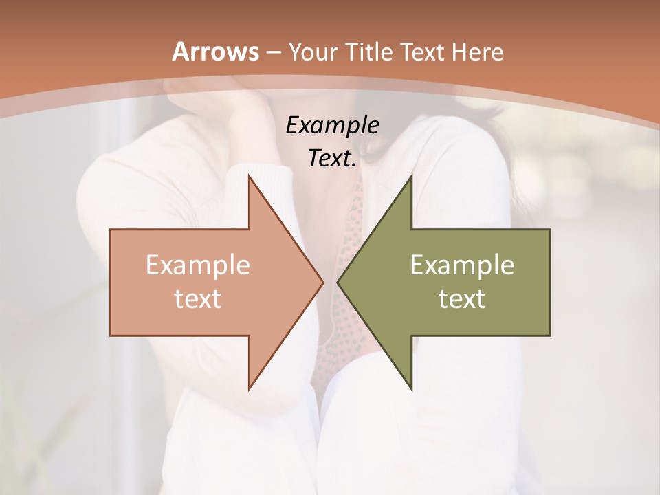 A Woman Sitting On The Ground With Her Hand On Her Chin PowerPoint Template