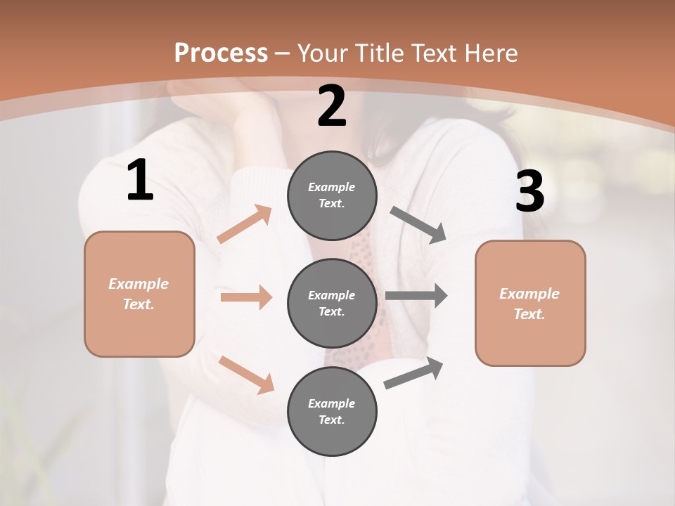 A Woman Sitting On The Ground With Her Hand On Her Chin PowerPoint Template