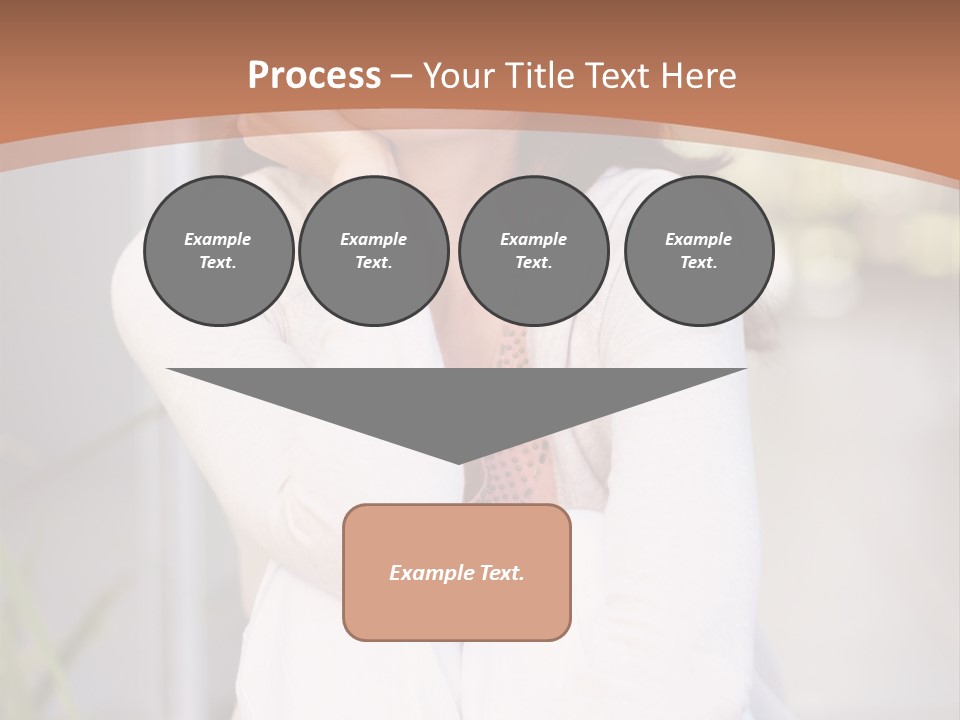 A Woman Sitting On The Ground With Her Hand On Her Chin PowerPoint Template