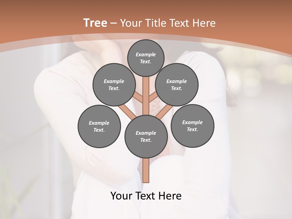 A Woman Sitting On The Ground With Her Hand On Her Chin PowerPoint Template