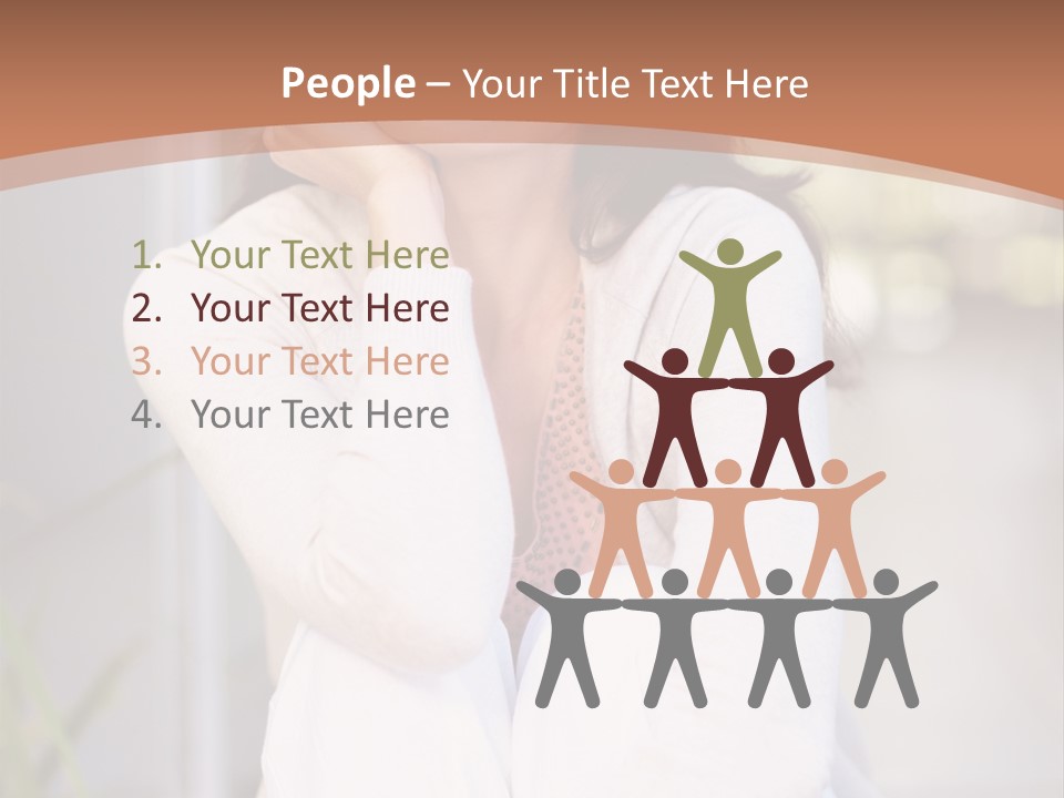 A Woman Sitting On The Ground With Her Hand On Her Chin PowerPoint Template