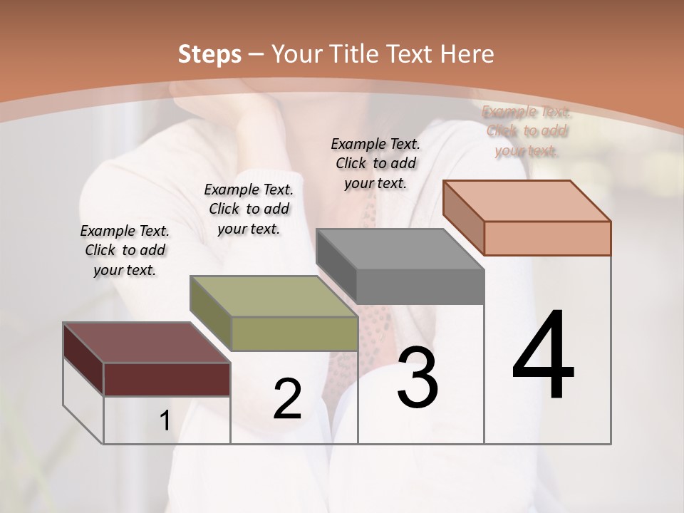 A Woman Sitting On The Ground With Her Hand On Her Chin PowerPoint Template