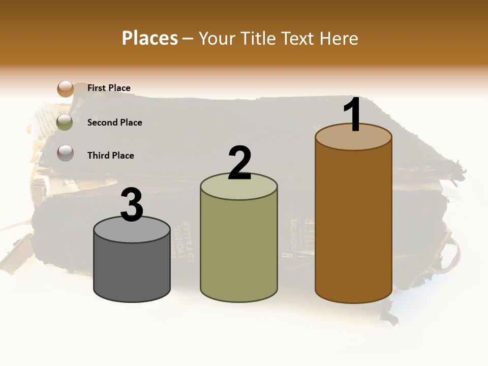 A Couple Of Black Books Sitting On Top Of Each Other PowerPoint Template