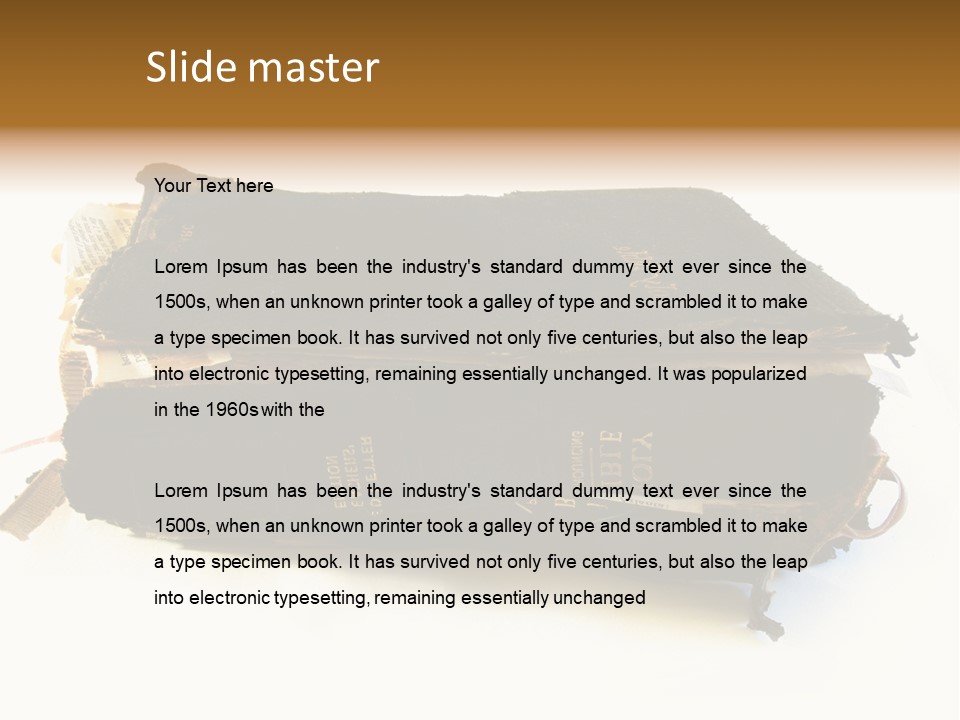 A Couple Of Black Books Sitting On Top Of Each Other PowerPoint Template