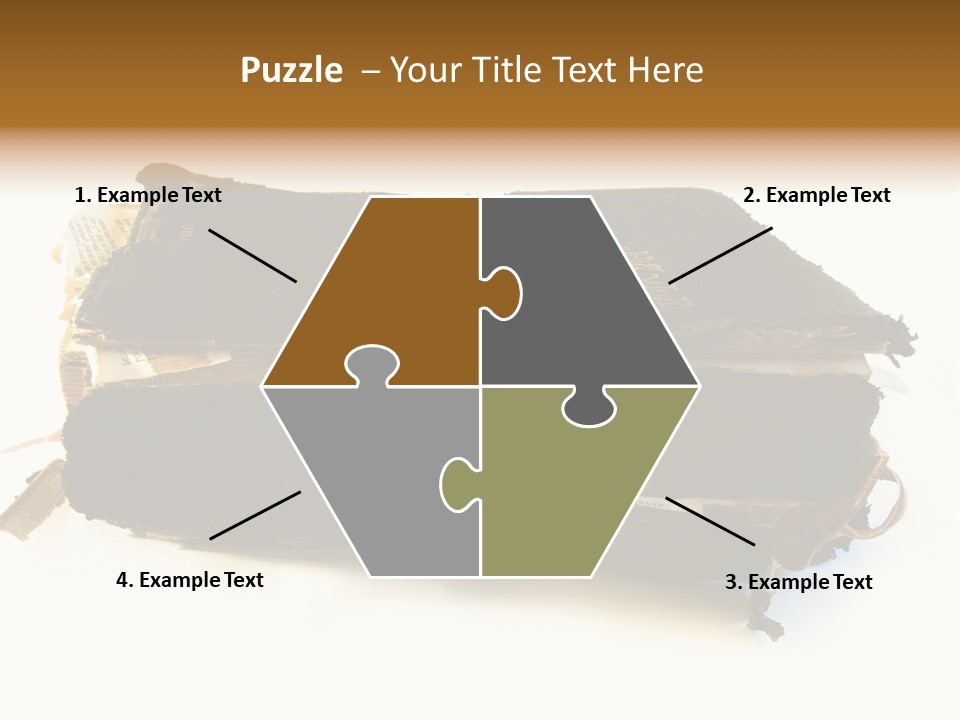 A Couple Of Black Books Sitting On Top Of Each Other PowerPoint Template