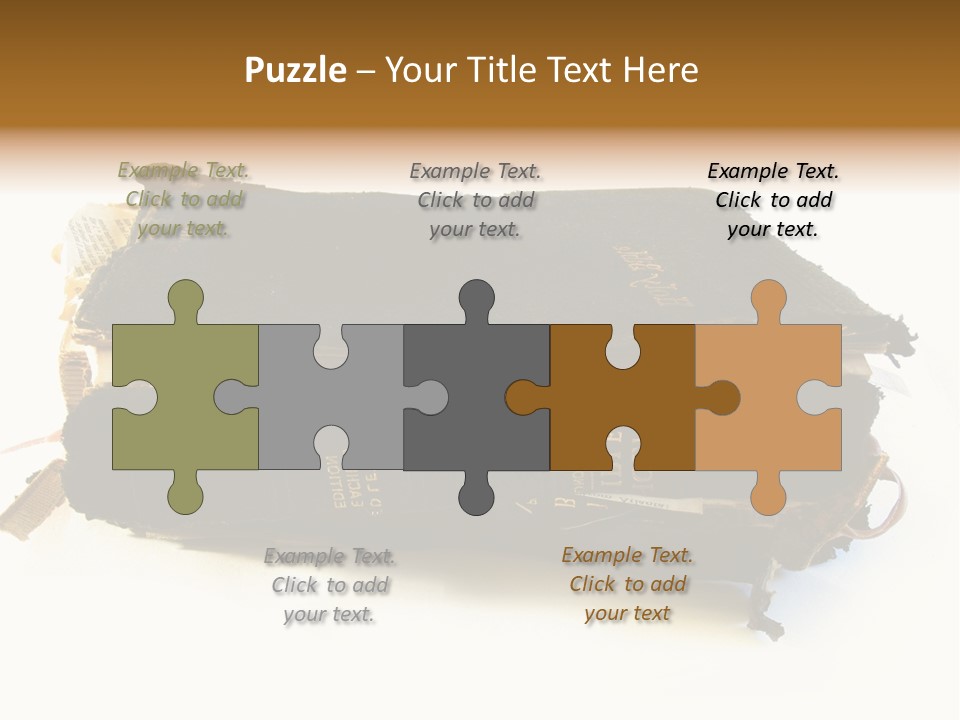 A Couple Of Black Books Sitting On Top Of Each Other PowerPoint Template