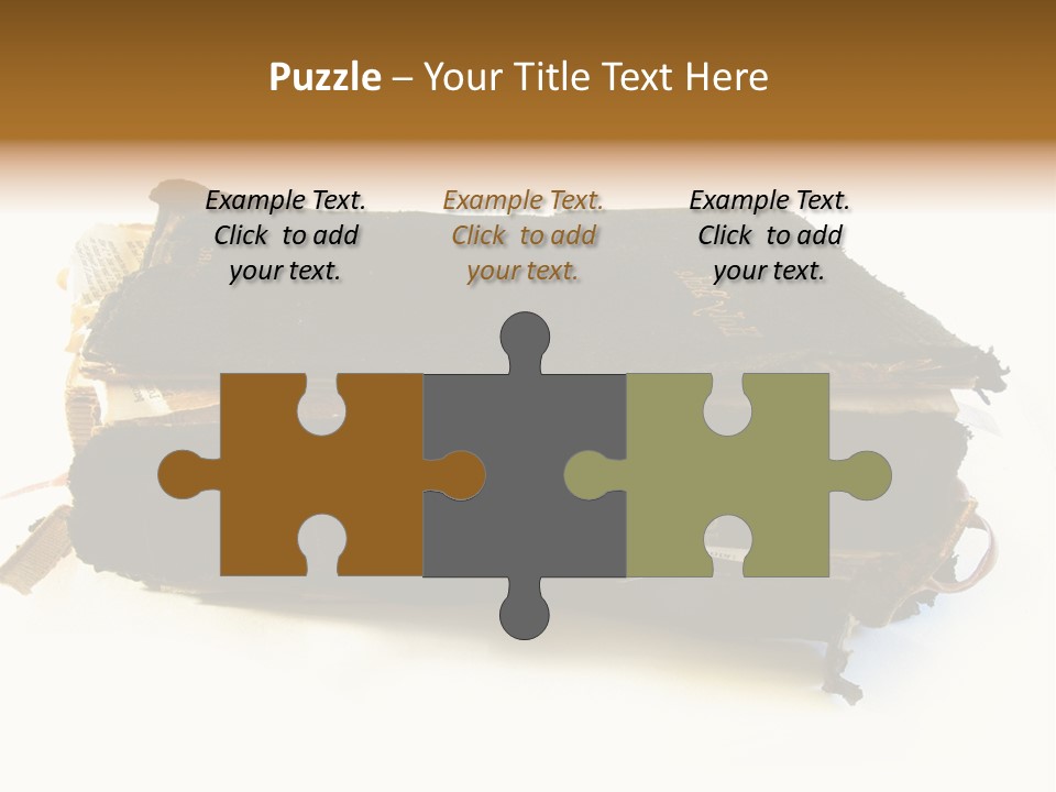 A Couple Of Black Books Sitting On Top Of Each Other PowerPoint Template