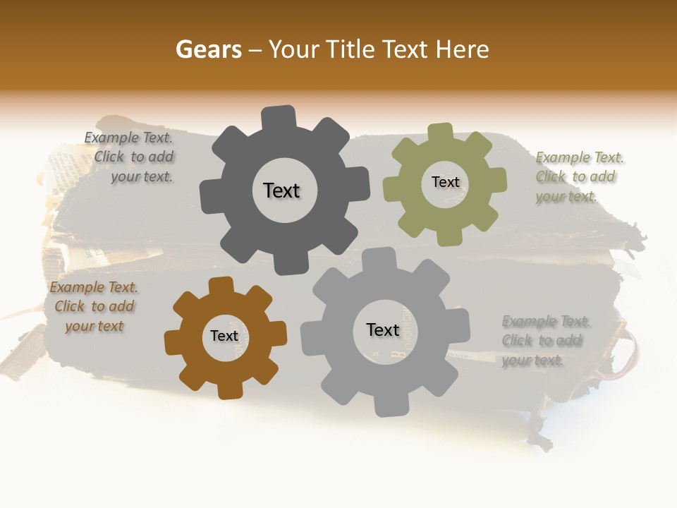 A Couple Of Black Books Sitting On Top Of Each Other PowerPoint Template