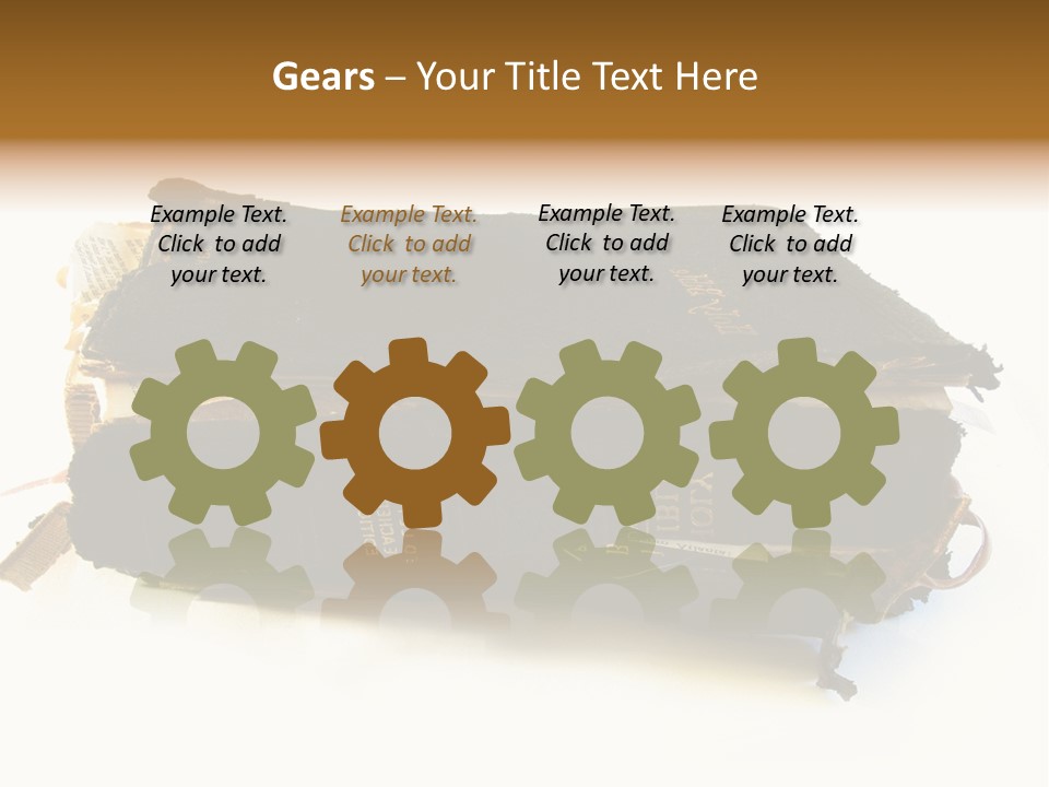 A Couple Of Black Books Sitting On Top Of Each Other PowerPoint Template