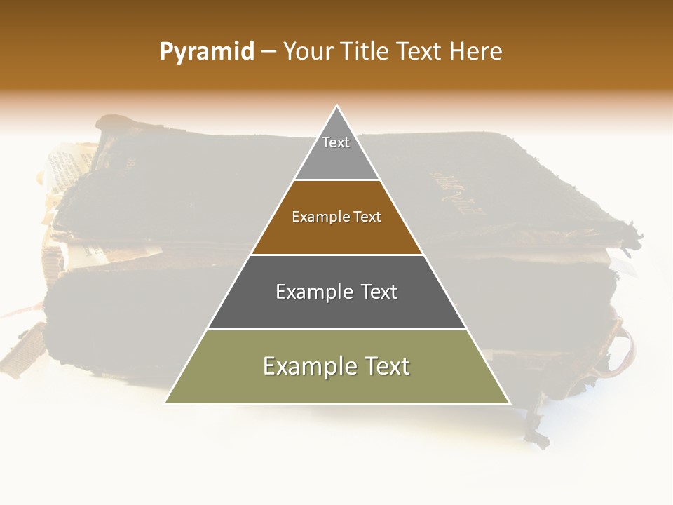 A Couple Of Black Books Sitting On Top Of Each Other PowerPoint Template