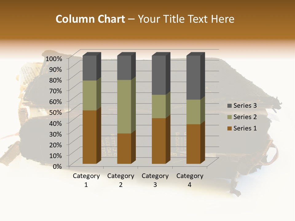 A Couple Of Black Books Sitting On Top Of Each Other PowerPoint Template